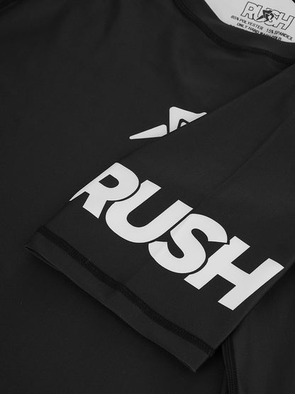Rushguard 01 – Рашгард с къс ръкав, черен