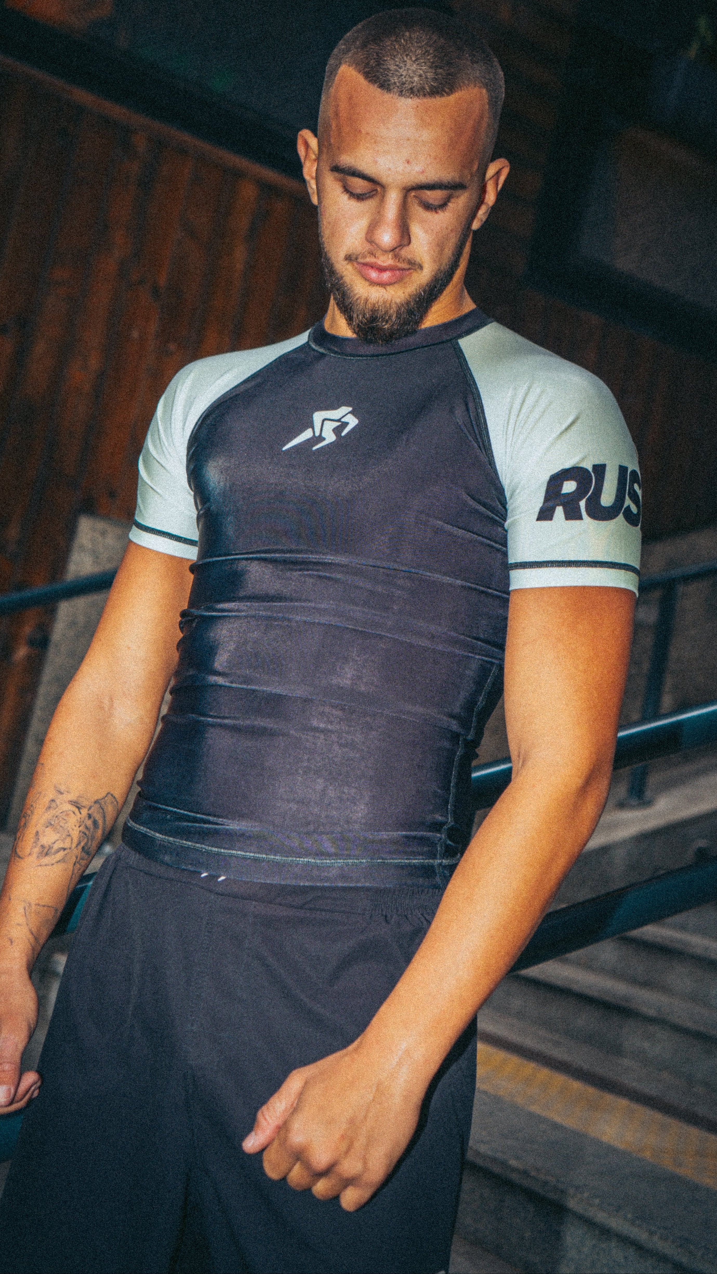 Rushguard 01 – Рашгард с къс ръкав, жълт