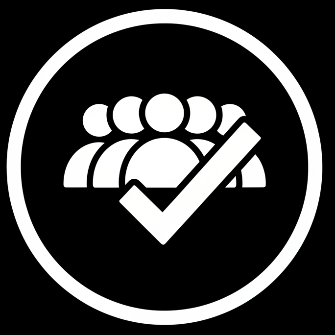 Trusted by Community Icon with Checkmark